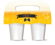Suporte De Copos Pvc 0,50Mm Premium Branco Com 02 Und
