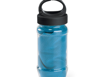 Kit toalha e garrafa em poliamida e poliéster com garrafa  - Modelo ARTX PLUS  440 mL