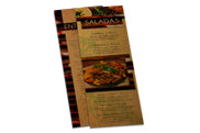 Cardápios Descartáveis Kraft 250G 105X300Mm