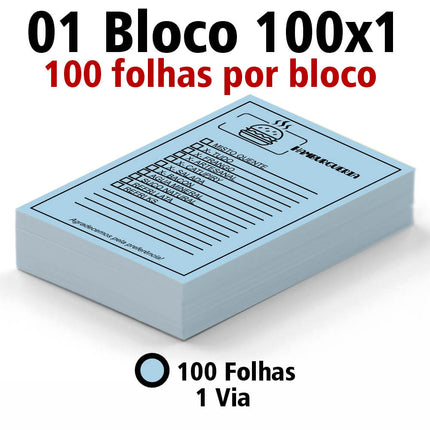 Blocos E Talões  100 Folhas  Ap 75G  100X1