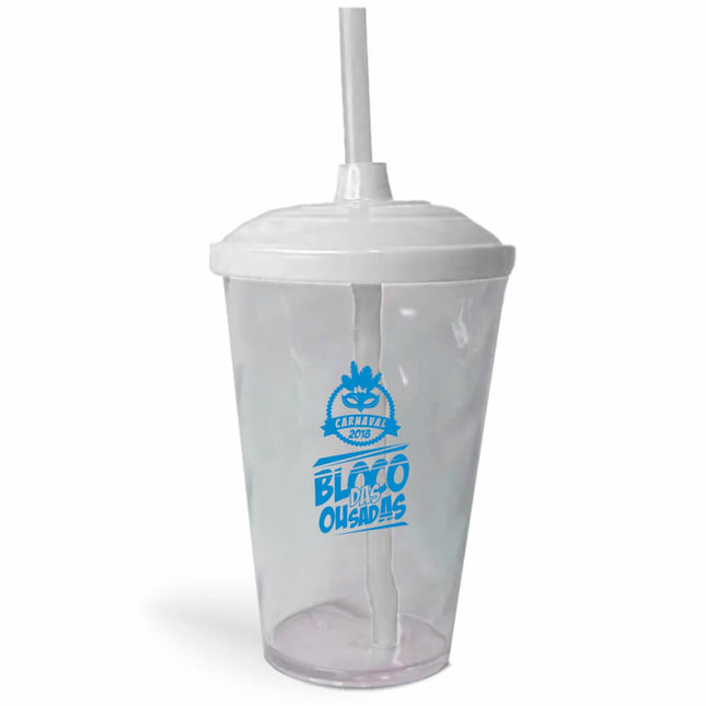 Copo Twister Com Canudo 600Ml  1X0