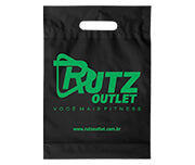 Sacolas   Plásticas Boca Vazada 300X400Mm 1X0 - Preto