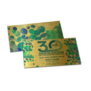 Convites Básico Gold Master 300G Sem Laminação E Sem Verniz