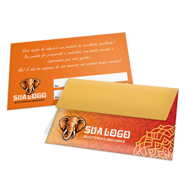 Envelopes Personalizados Ap Sulfite 90G Mini 122X77Mm  4X0