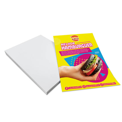Panfletos, Flyers E Folhetos Couchê 90G Sem Verniz