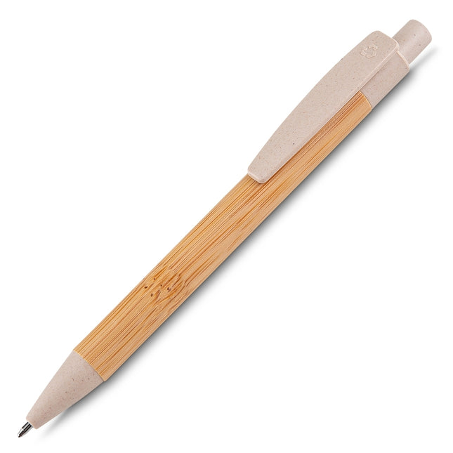 Caneta Bambu Com Estojo Papel - 14662-Beg