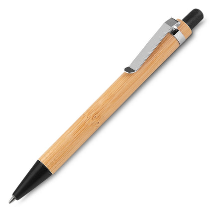 Caneta Bambu Com Estojo Papel