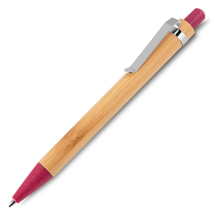 Caneta Bambu Com Estojo Papel