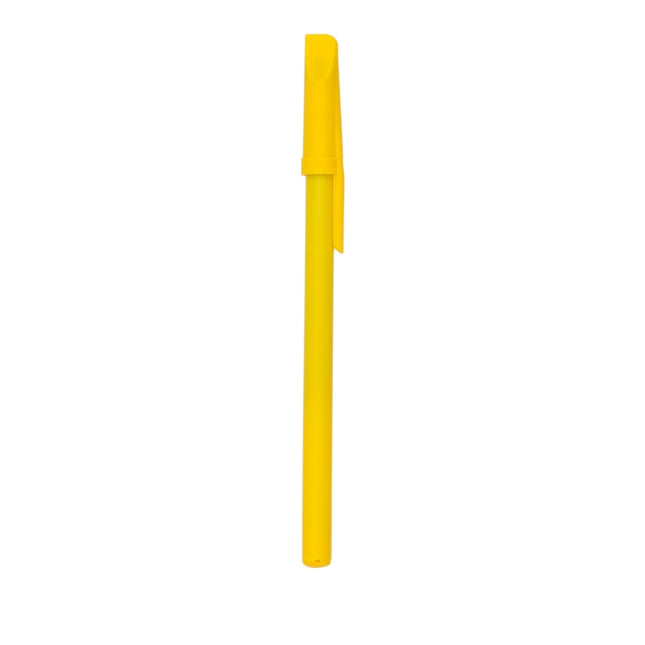 Caneta Plástica Esfero Com Tampa