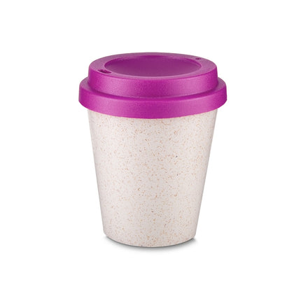 Copo Fibra De Arroz Com Tampa 350Ml