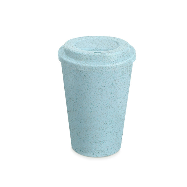 Copo Fibra De Arroz Com Tampa 450Ml