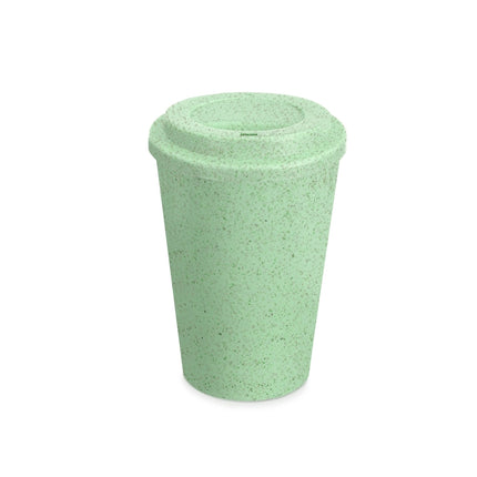 Copo Fibra De Arroz Com Tampa 400Ml - 14916B-Vd