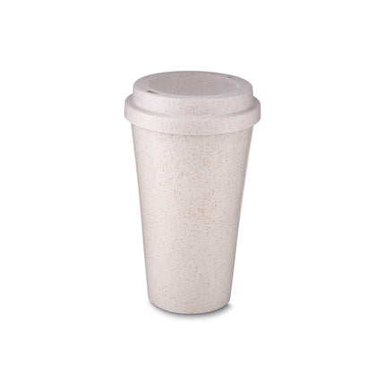 Copo Fibra De Arroz Com Tampa 550Ml  - 14499-Beg