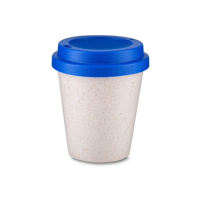Copo Fibra De Arroz Com Tampa 350Ml
