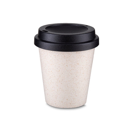 Copo Fibra De Arroz Com Tampa 350Ml
