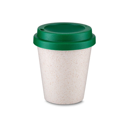 Copo Fibra De Arroz Com Tampa 350Ml