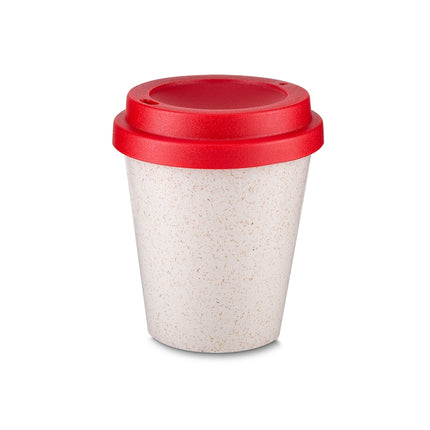 Copo Fibra De Arroz Com Tampa 350Ml