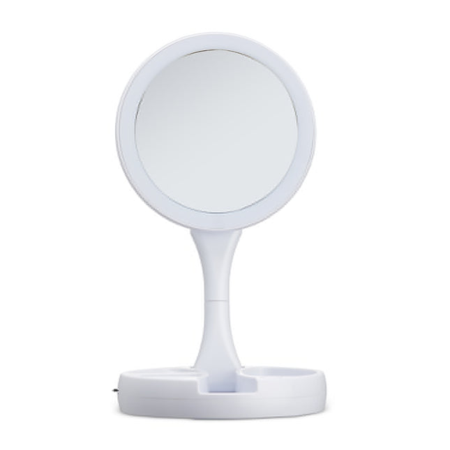 Espelho Dobrável Com Led - 01123-Bco