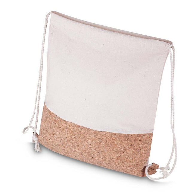Sacola/Mochila De Algodão - Branco - 6L