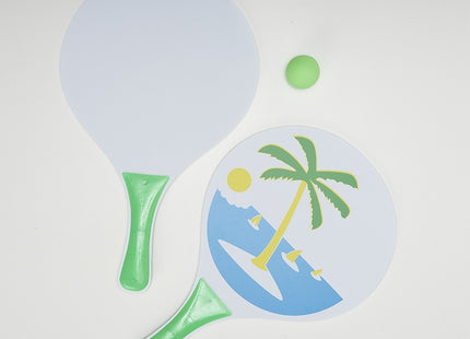 Kit Frescobol 2 Raquetes E 1 Bolinha