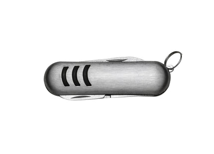 Mini Chaveiro Metal Com Canivete 3F - 11395-Pra