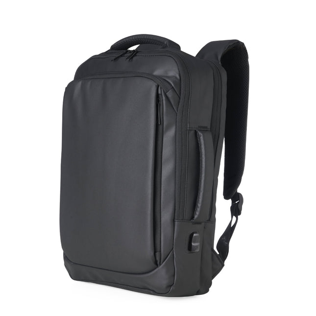 Mochila Couro Sintético Usb 17 Litros - 01901-Pre