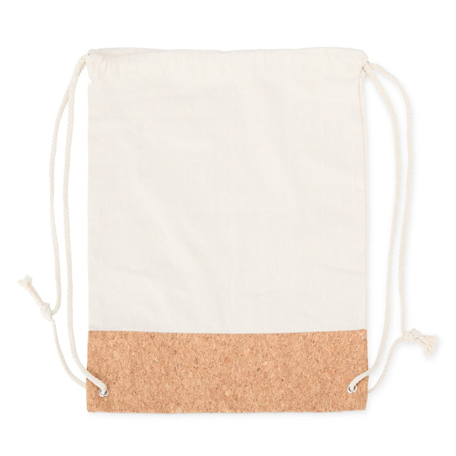 Mochila Saco De Lona E Cortiça - 08078-Beg