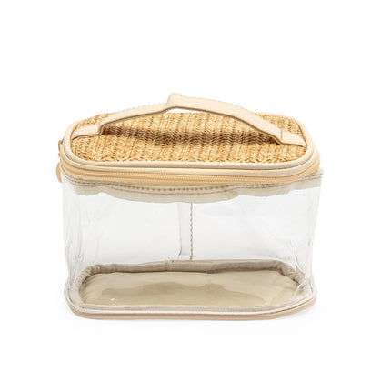 Nécessaire Pvc E Palha - 01708-Tra