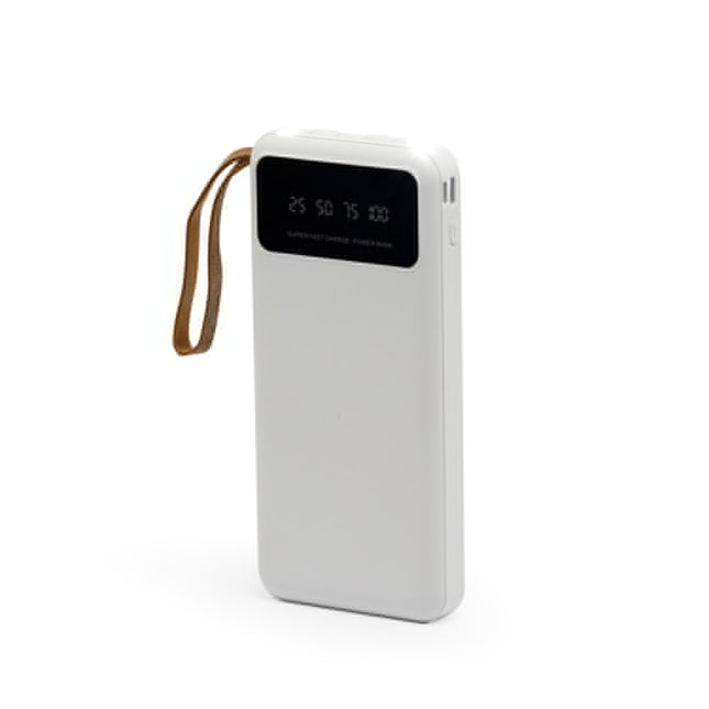 Power Bank 10.000Mah Com Lanterna E Multissaídas - 08014-Bco