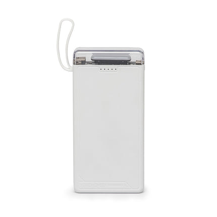Power Bank 10.000Mah Com Lanterna E Multissaídas - 08013-Bco