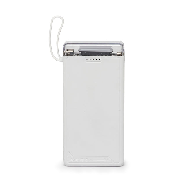 Power Bank 10.000Mah Com Lanterna E Multissaídas - 08013-Bco