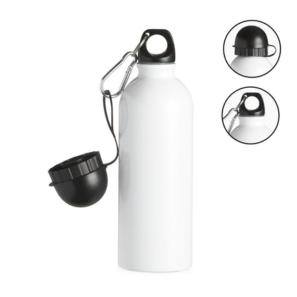 Squeeze Inox 500Ml Com Bico E Mosquetão