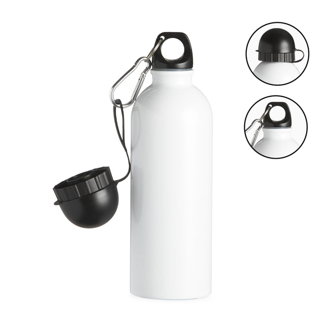 Squeeze Inox 500Ml Com Bico E Mosquetão