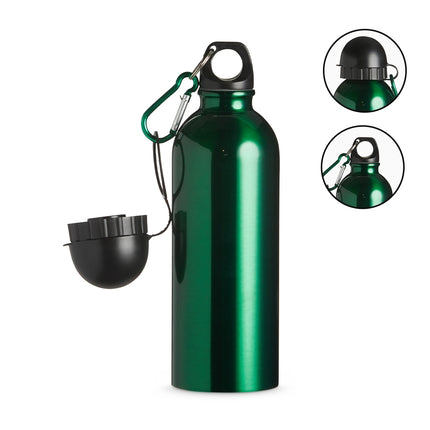 Squeeze Inox 500Ml Com Bico E Mosquetão