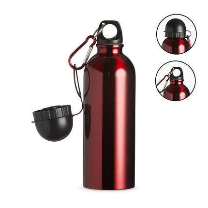Squeeze Inox 500Ml Com Bico E Mosquetão