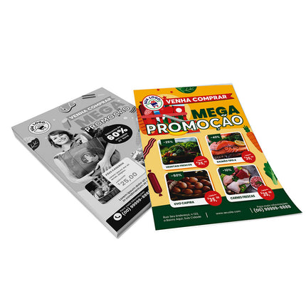 Panfletos, Flyers E Folhetos Apergaminhado 180G