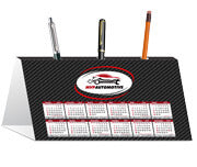 Calendário De Mesa Porta Canetas Horizontal Couchê 250G  Sem Verniz  4X0