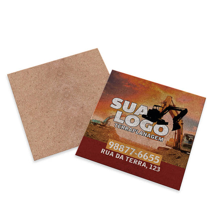 Cartões Duplo Kraft 250G Sem Laminação E Sem Verniz Uv