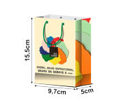 Sacola Com Ilhos Apergaminhado Extra Mini Vertical