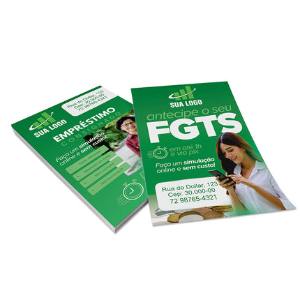 Panfletos, Flyers E Folhetos Couchê 115G Sem Verniz