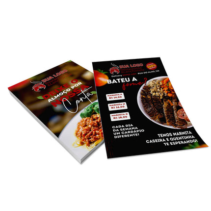 Panfletos, Flyers E Folhetos Couchê 150G Sem Verniz