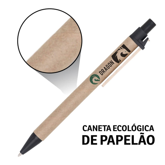 Canetas  Ecológicas Papelão  Clip De Madeira