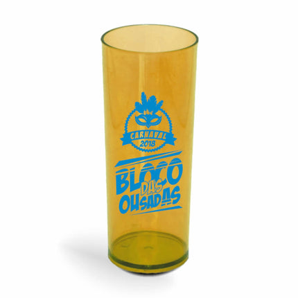 Copo Long Drink 350Ml  Transparente Amarelo  1X0
