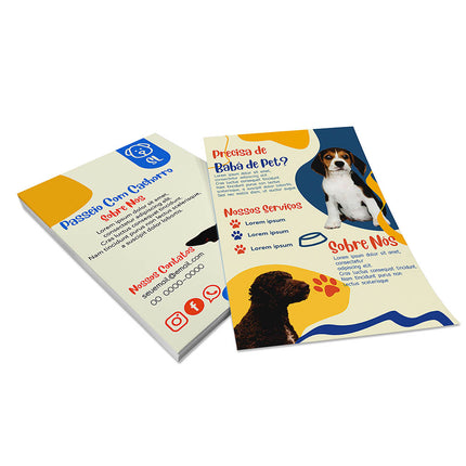 Panfletos, Flyers E Folhetos Couchê 115G Sem Verniz
