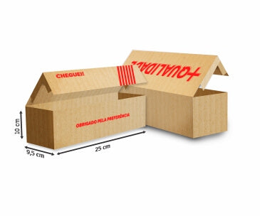 Caixas Para Cartão Papelão Ondulado 340G Personalizada Para 1000 Cartões  1X0