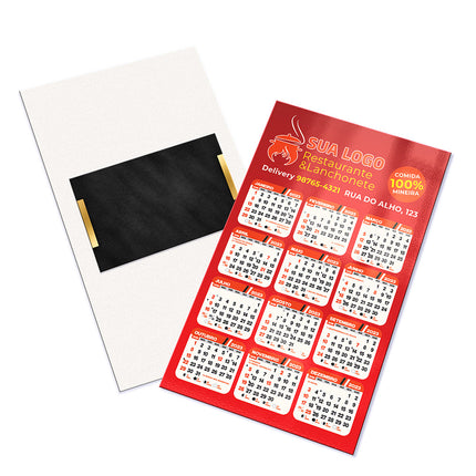 Calendários E Folhinhas 2025 Postais Imantado Simples Supremo 255G Verniz Uv Total Frente  4X0