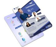 Credencial Couche 300G Com Cordão 100X148Mm