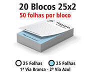 Blocos E Talões  25 Folhas  Ap 75G  25X2