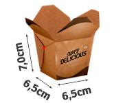 Embalagens Para Delivery Kraft 250G Almoço Pequena  4X0