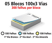 Blocos E Talões  100 Folhas  Autocopiativo 56G  100X3